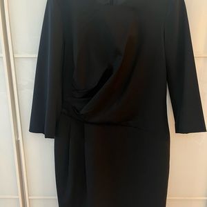 Lafayette 148 Ruched Shirred Accent Dress